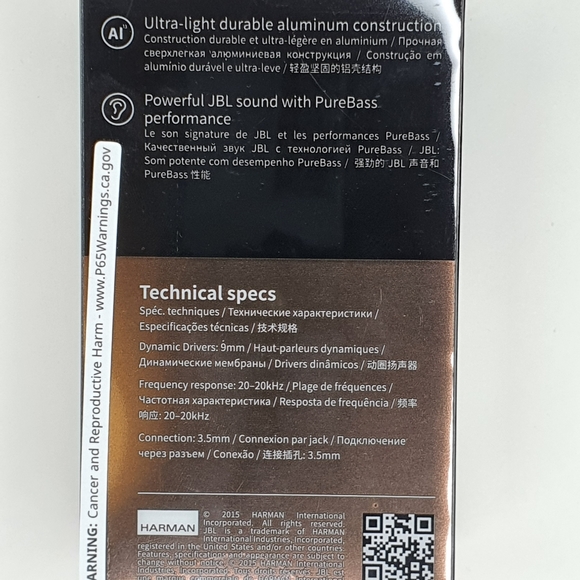 JBL T280A Pure Bass Stereo In-Ear Headphone - Picture 5 of 7